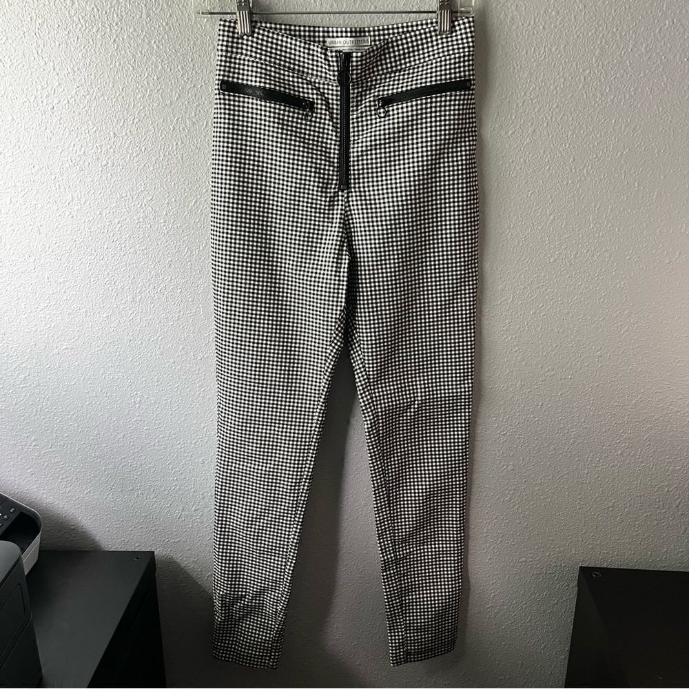 Urban Outfitters Checkered Zip Pant